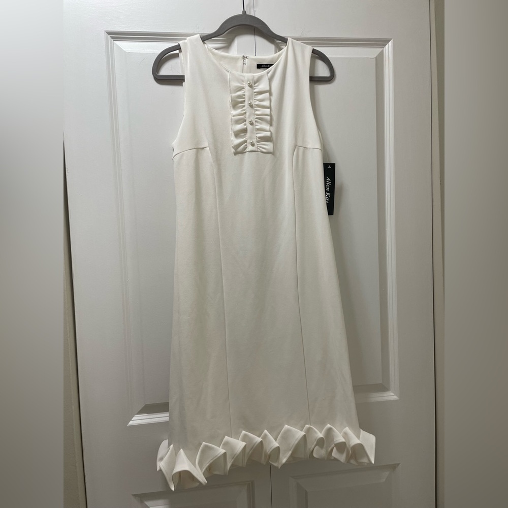 NWT Ivory cocktail, size 8 party dress by Allen Kay, beautiful details